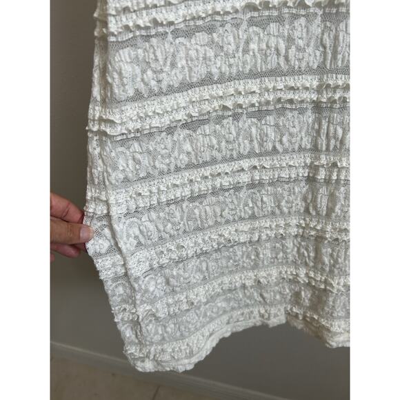 Women’s Dress Maxi Coverup Tank Ivory bodycon Long Beach See Through Lace Fairy - Picture 6 of 9